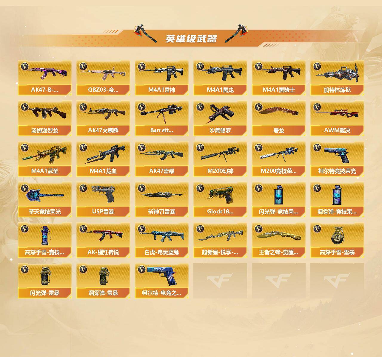 CFCMW440209穿越火线账号详情图3 CFCMW440209穿越火线账号详情图3