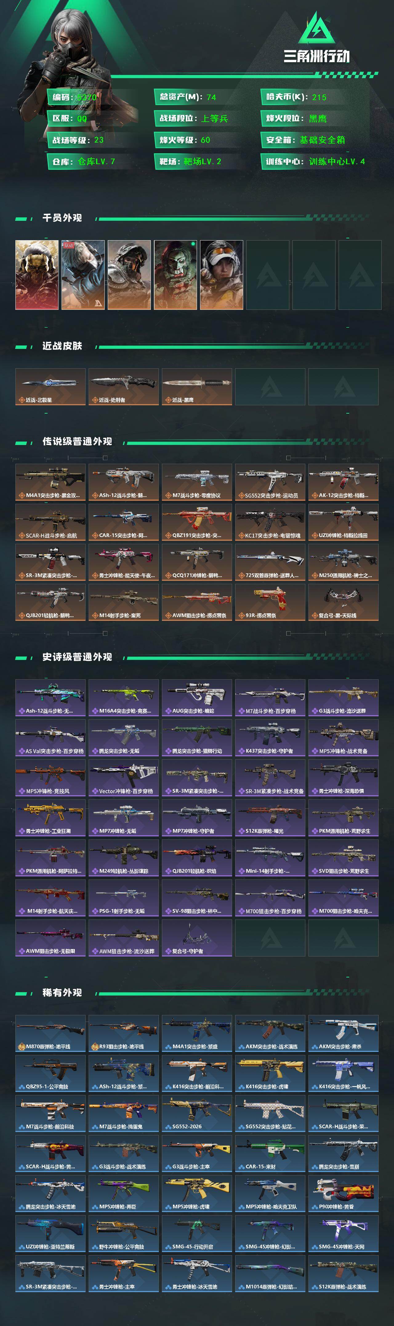 SJZCMW442514三角洲行动账号详情图2