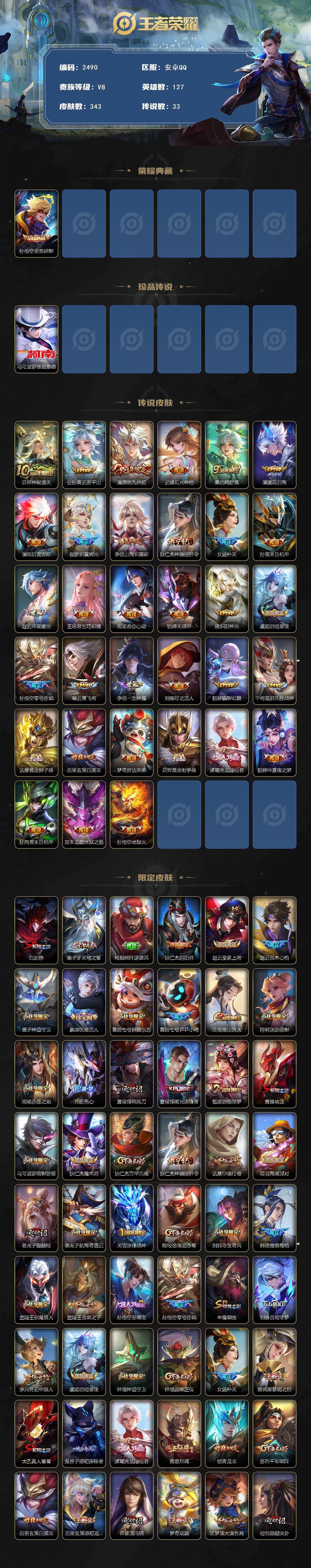 WZCMW4150414王者荣耀账号详情图2