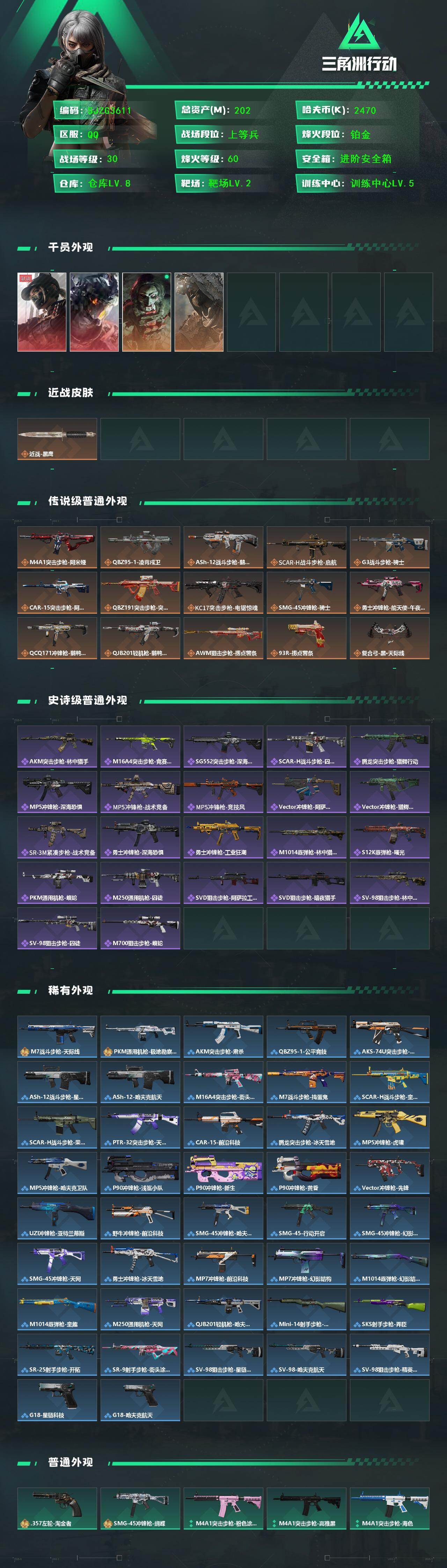 SJZEY442552三角洲行动账号详情图2