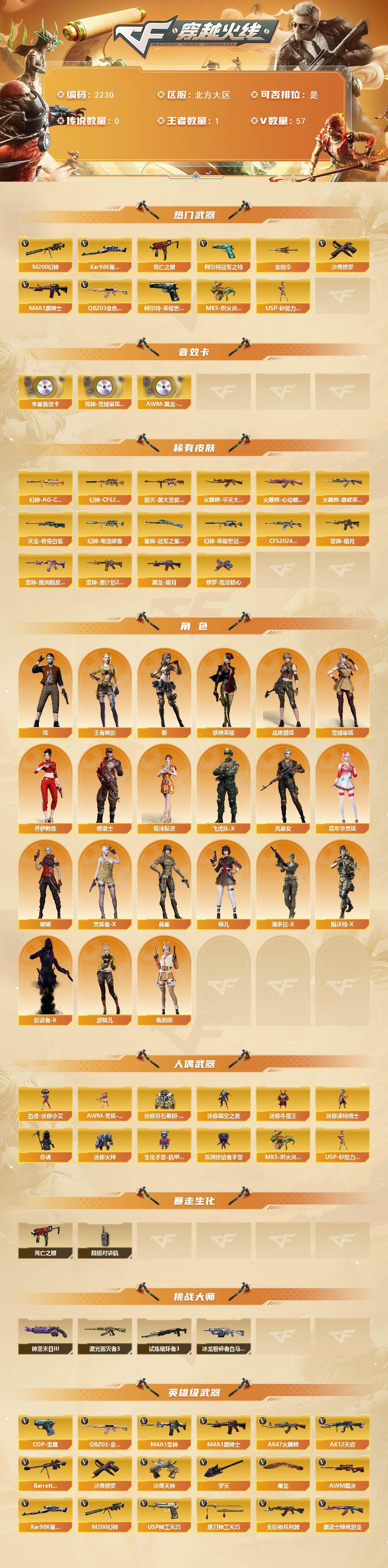 CFCMW440279穿越火线账号详情图2