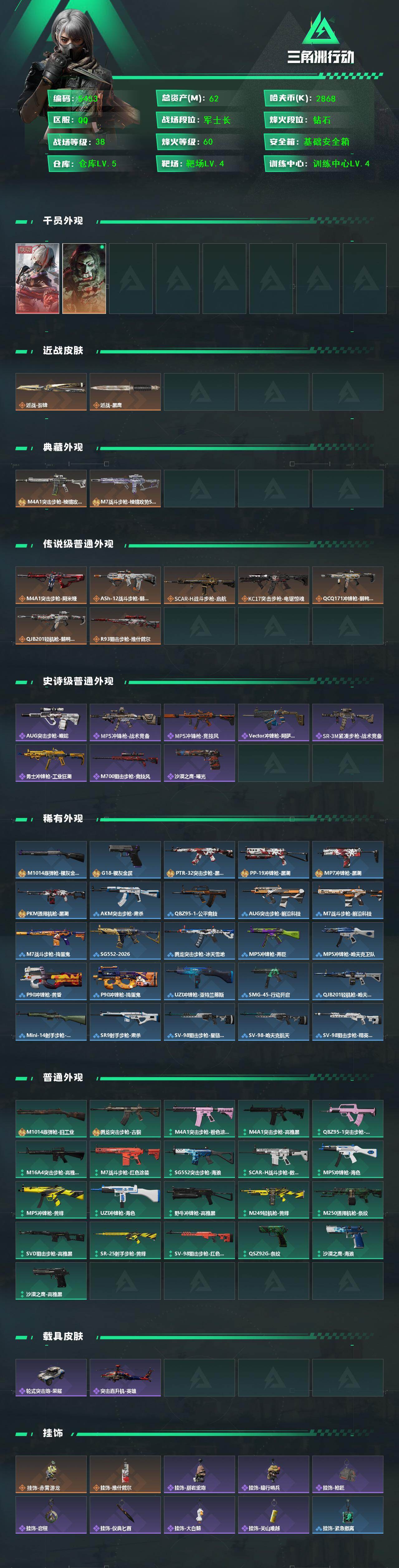 SJZCMW442620三角洲行动账号详情图2