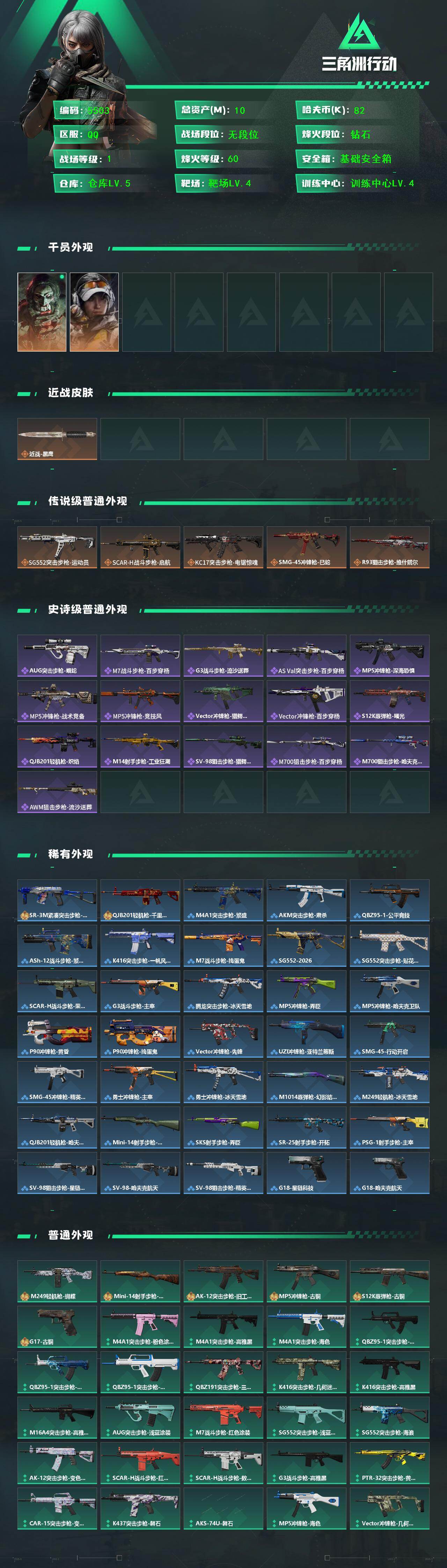 SJZCMW442636三角洲行动账号详情图2