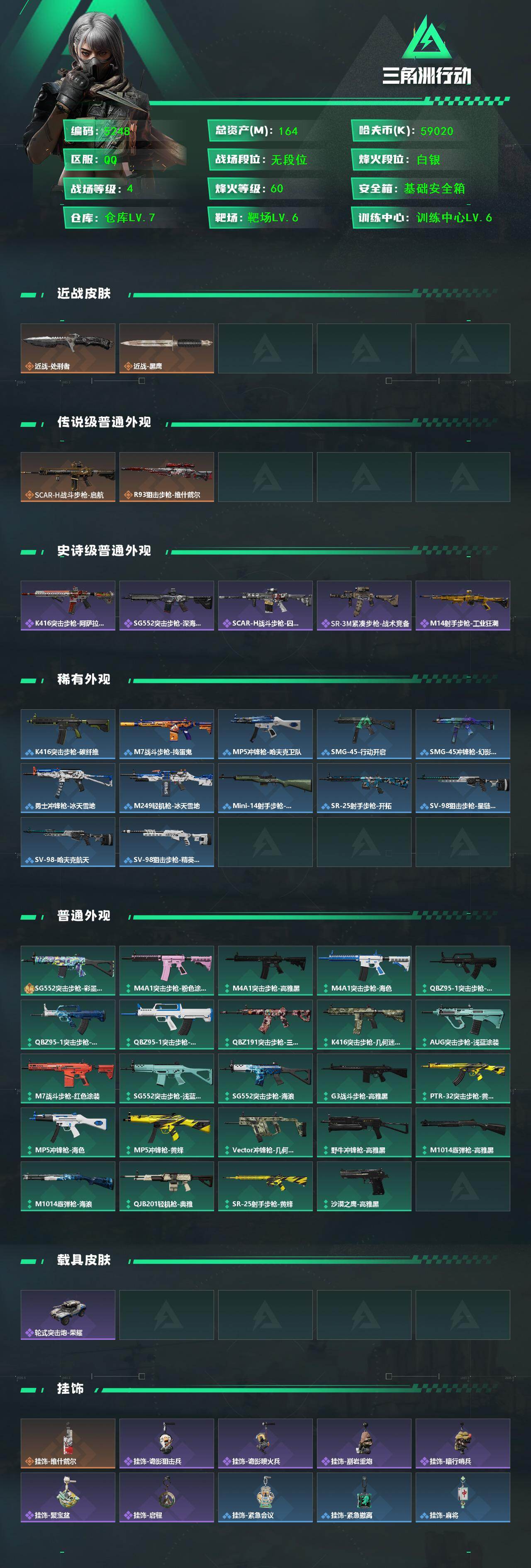 SJZCMW442642三角洲行动账号详情图2