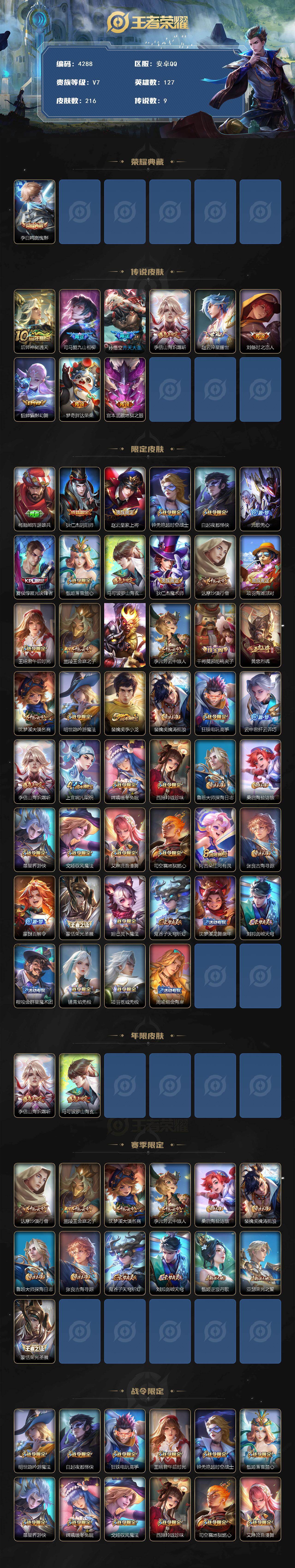 WZCMW4150710王者荣耀账号详情图2 WZCMW4150710王者荣耀账号详情图2