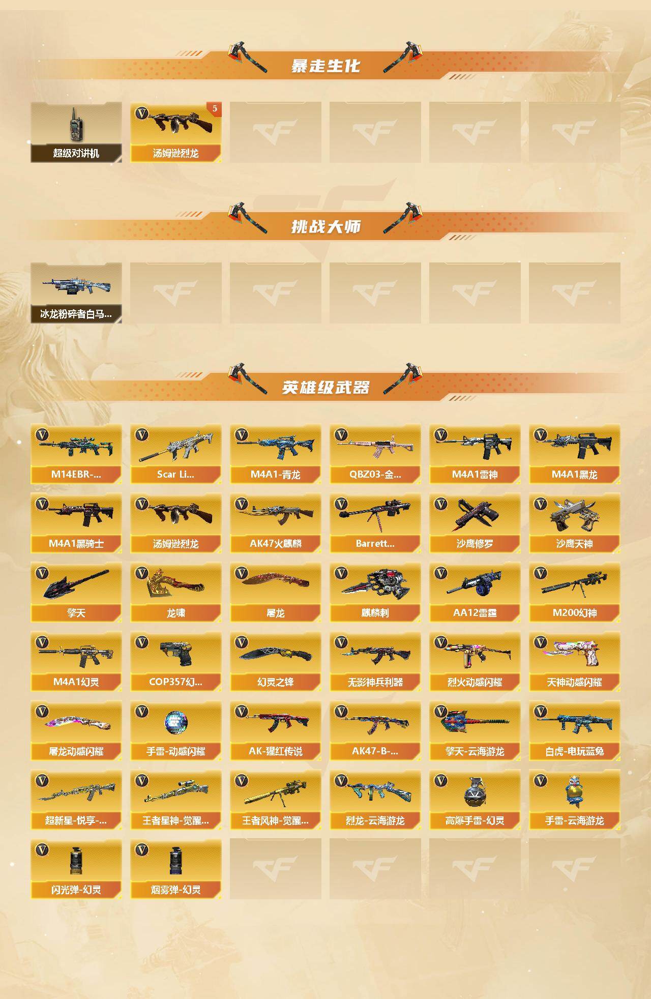 CFCMW440338穿越火线账号详情图3 CFCMW440338穿越火线账号详情图3