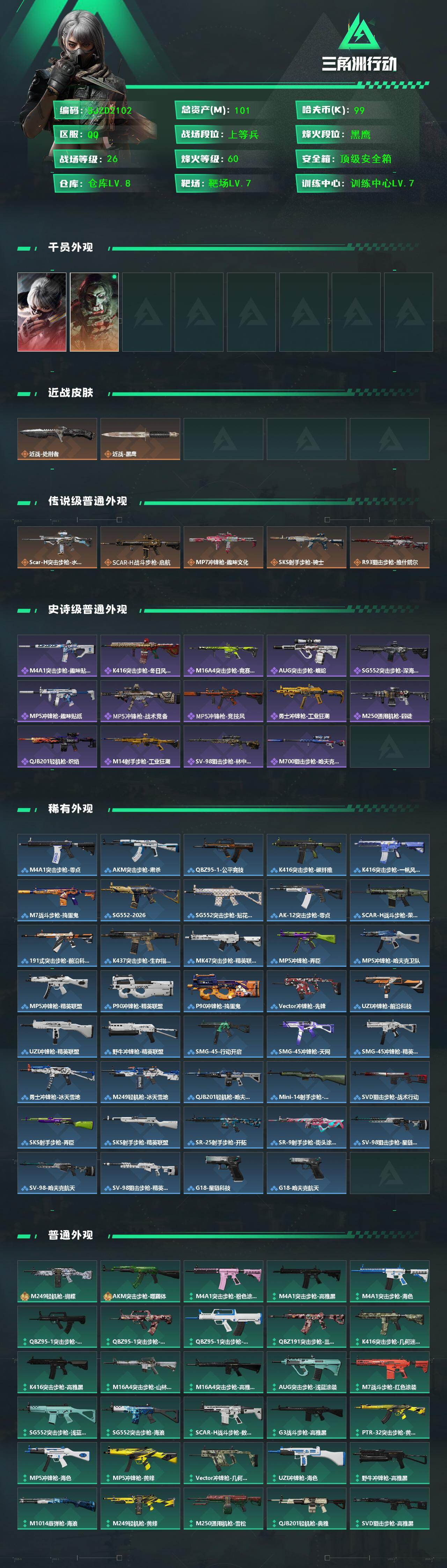 SJZEY443080三角洲行动账号详情图2