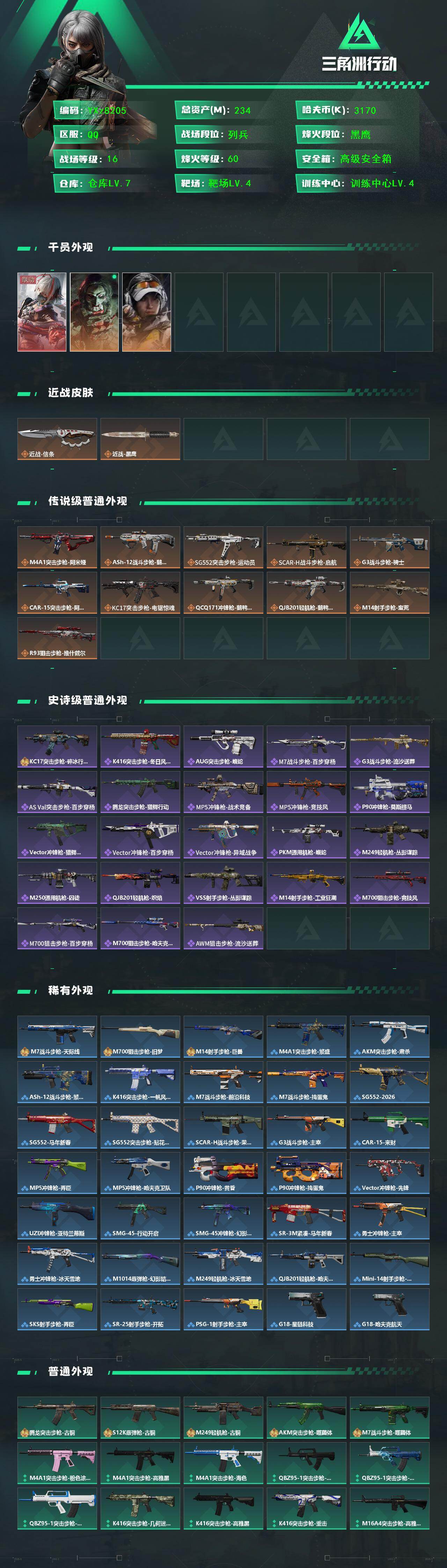 SJZCMW445344三角洲行动账号详情图2