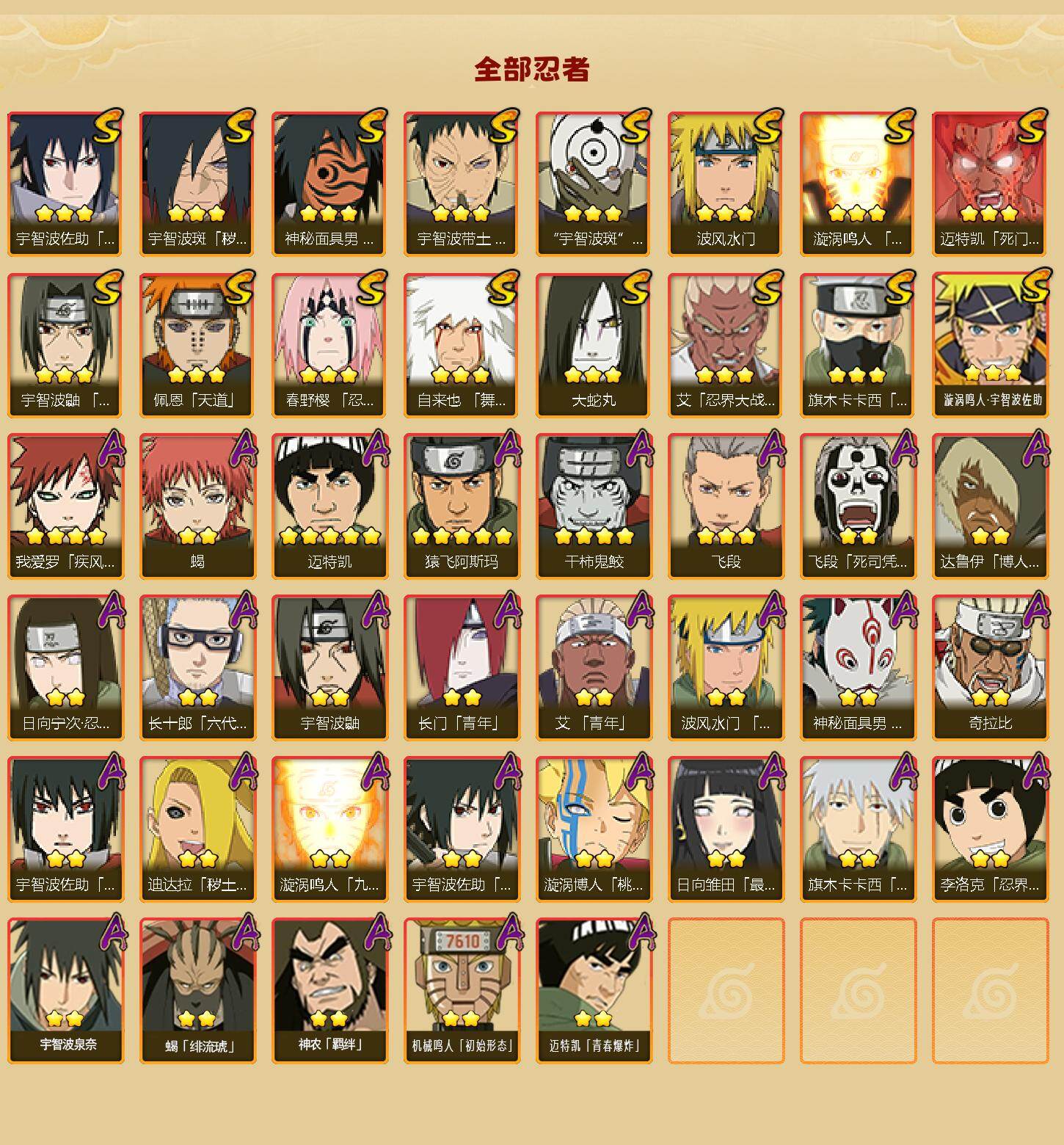 HYLFY411411火影忍者账号详情图2 HYLFY411411火影忍者账号详情图2