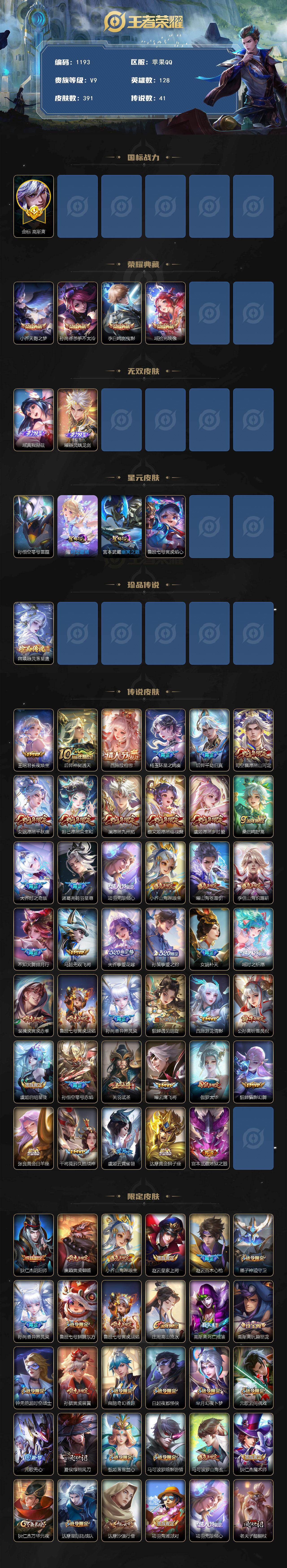 WZCMW4152473王者荣耀账号详情图2