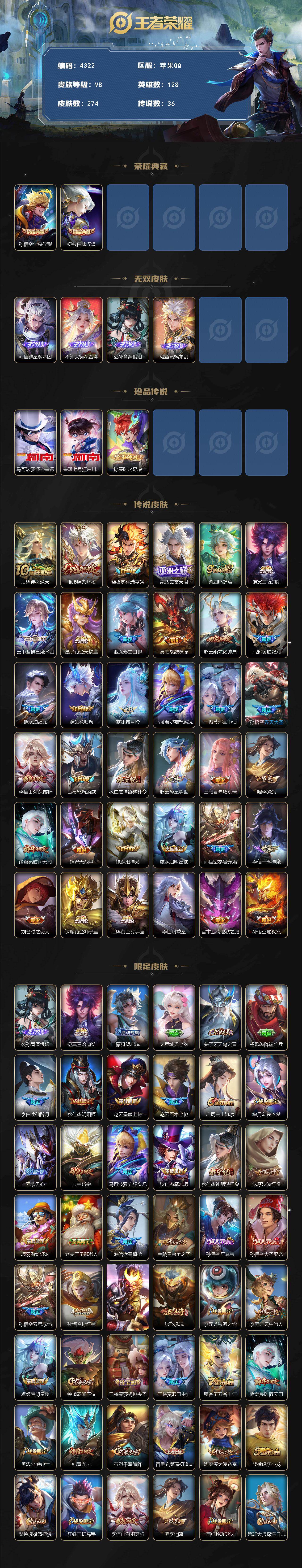 WZCMW4152476王者荣耀账号详情图2