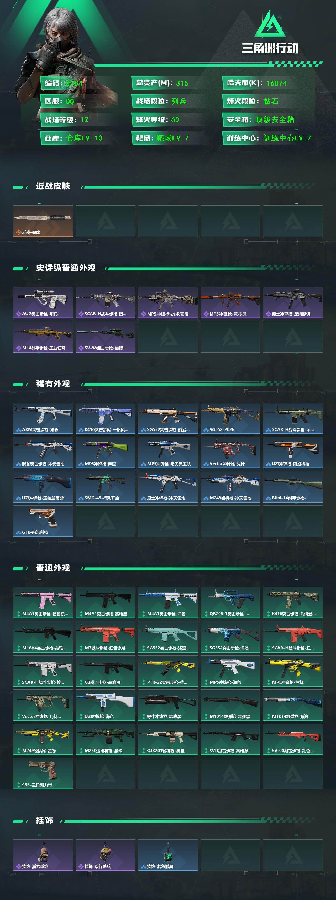 SJZCMW443449三角洲行动账号详情图2