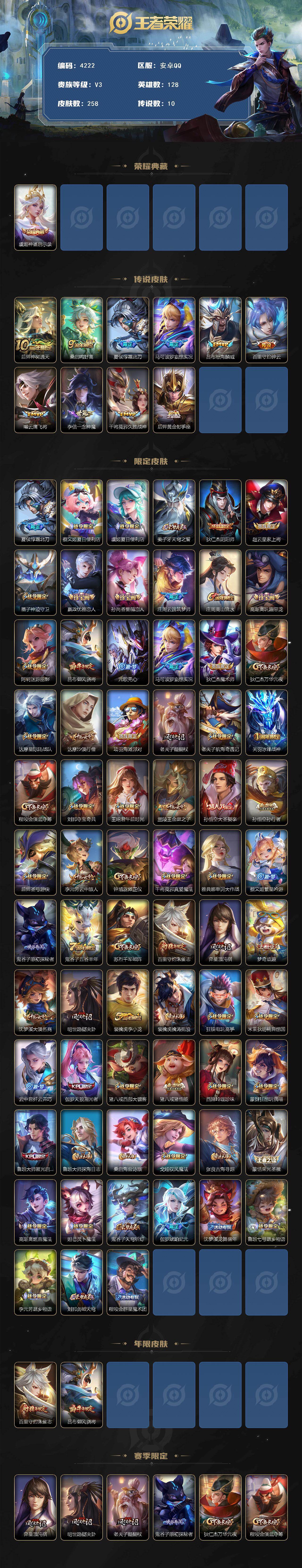 WZCMW4152924王者荣耀账号详情图2