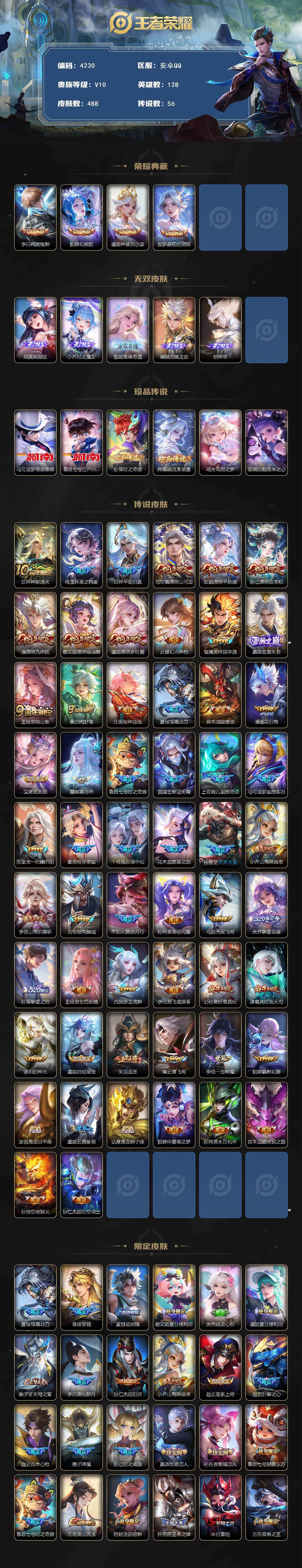 WZCMW4152927王者荣耀账号详情图2