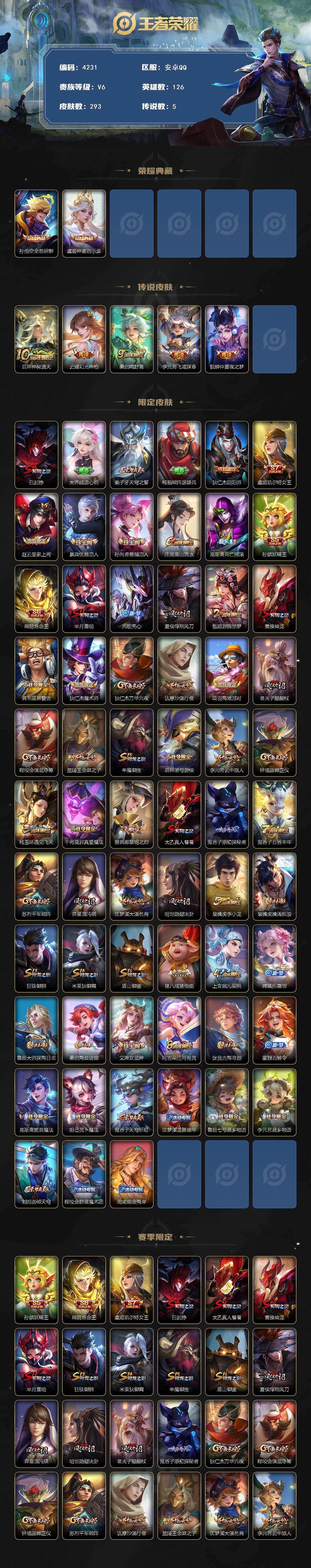 WZCMW4152932王者荣耀账号详情图2