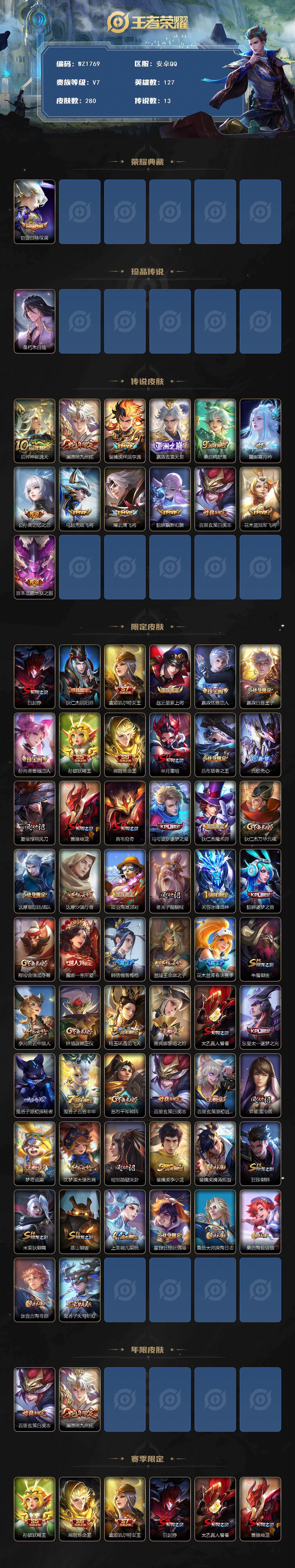 WZCMW4152941王者荣耀账号详情图2