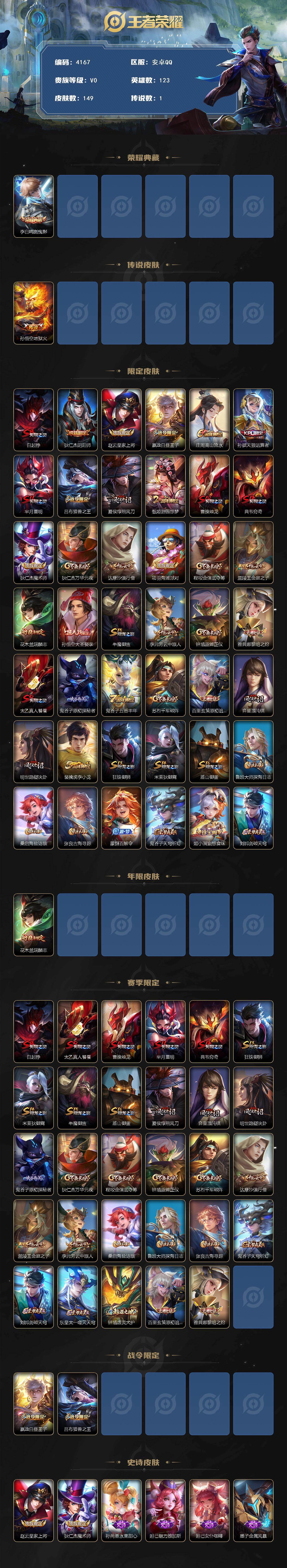 WZCMW4153595王者荣耀账号详情图2