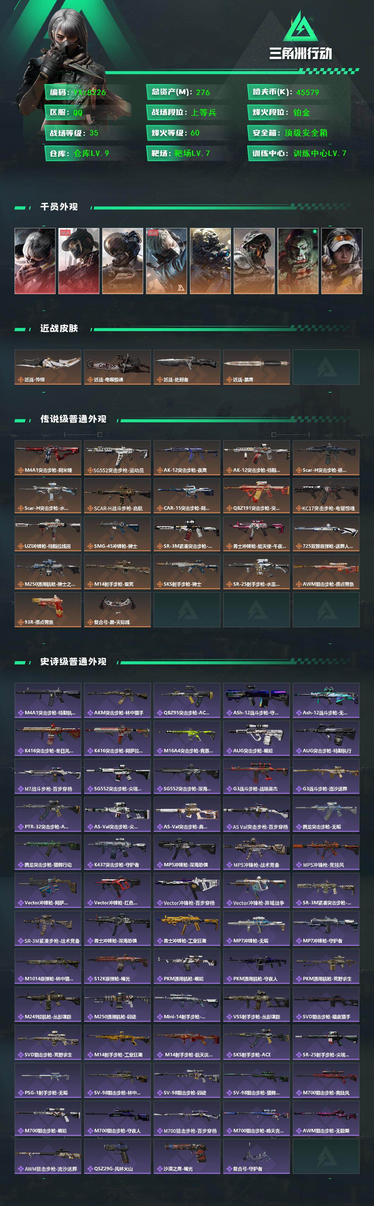 SJZCMW444282三角洲行动账号详情图2