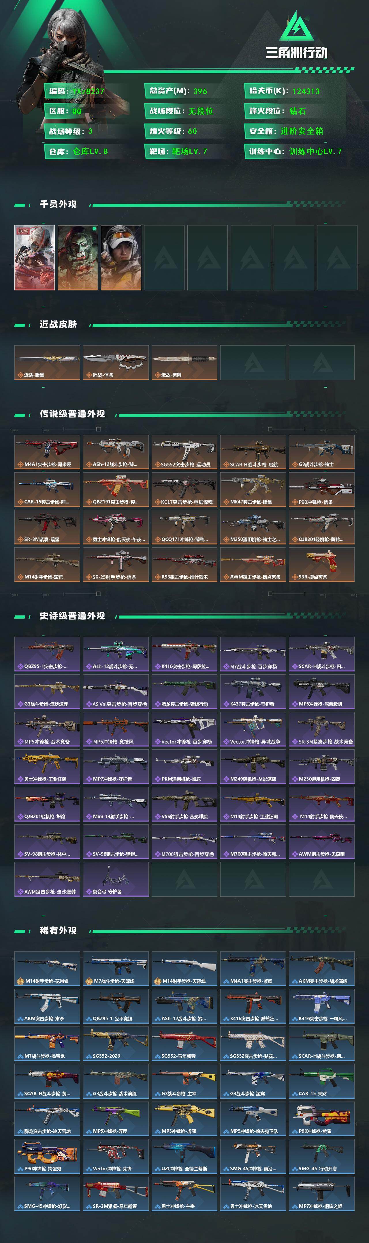 SJZCMW444766三角洲行动账号详情图2