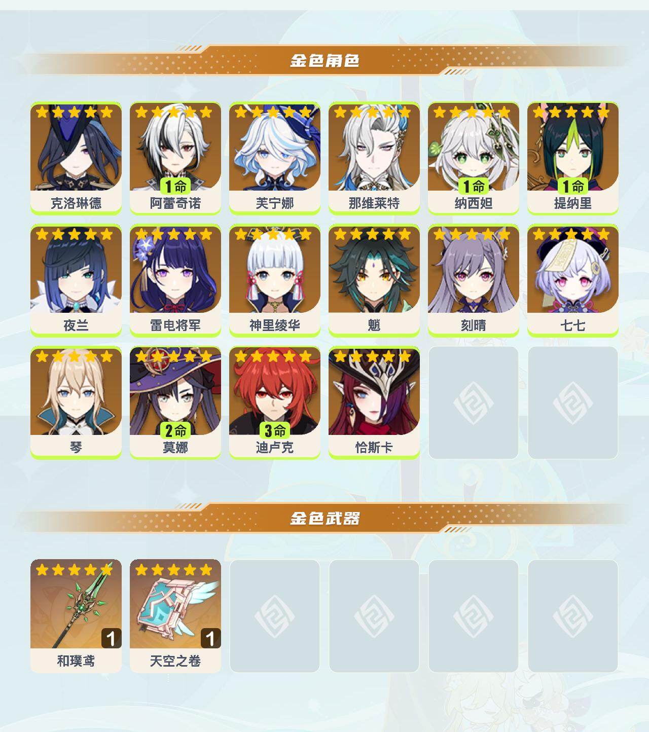 YSEY42020原神账号详情图3