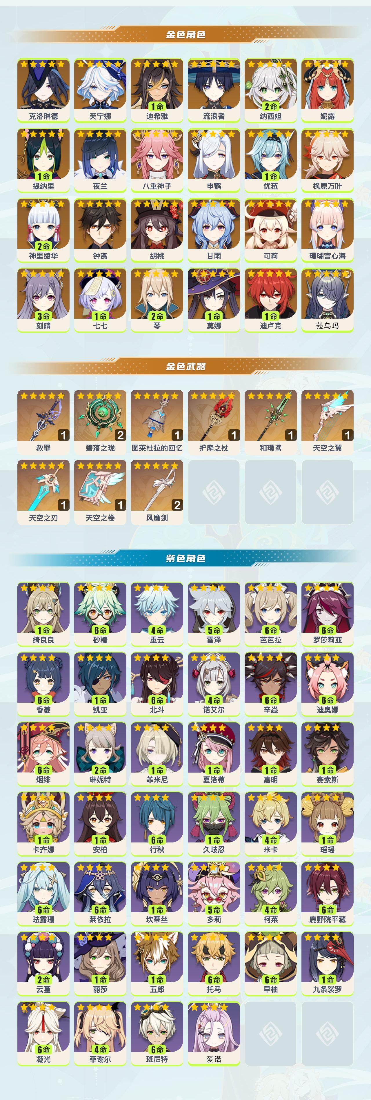 YSEY42013原神账号详情图2