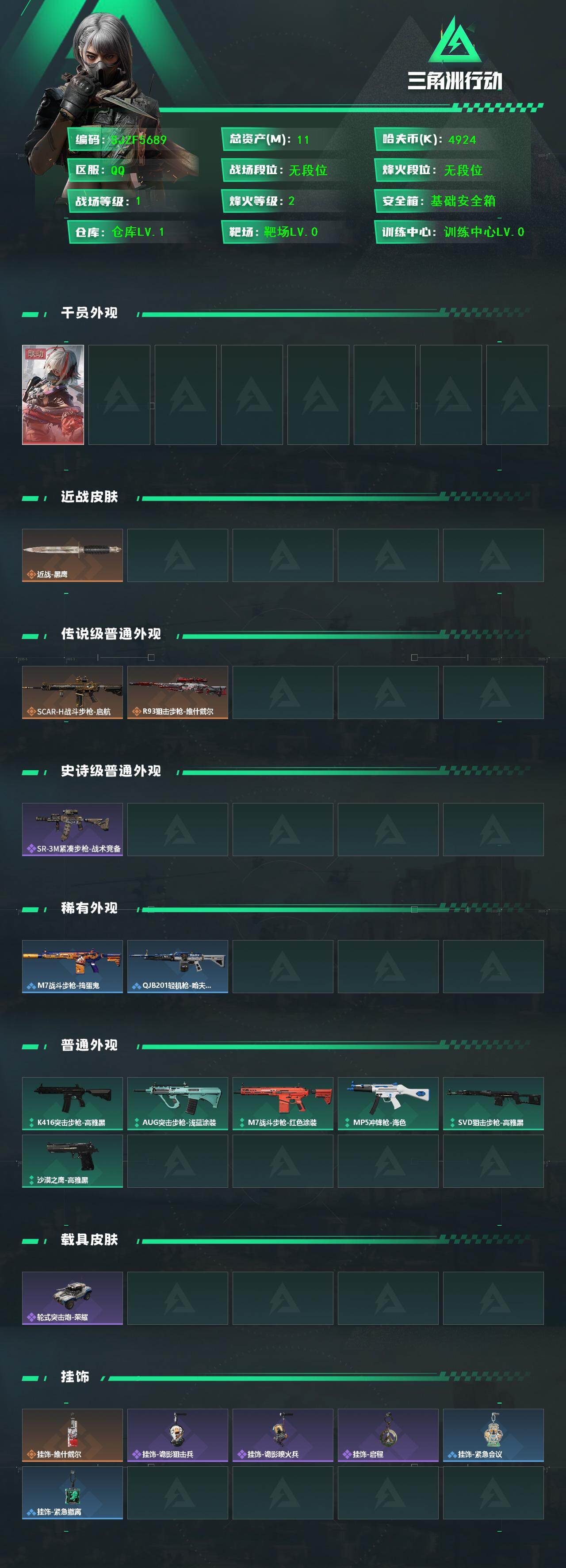 SJZEY443319三角洲行动账号详情图2