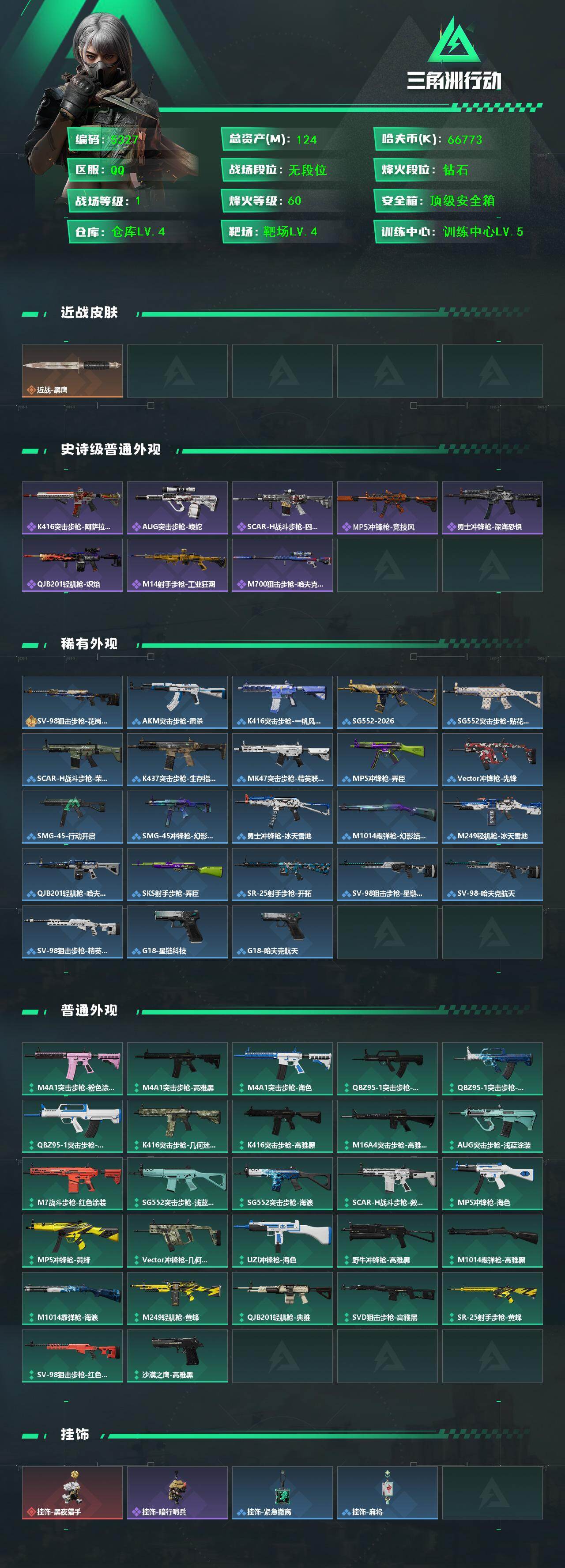 SJZCMW443440三角洲行动账号详情图2