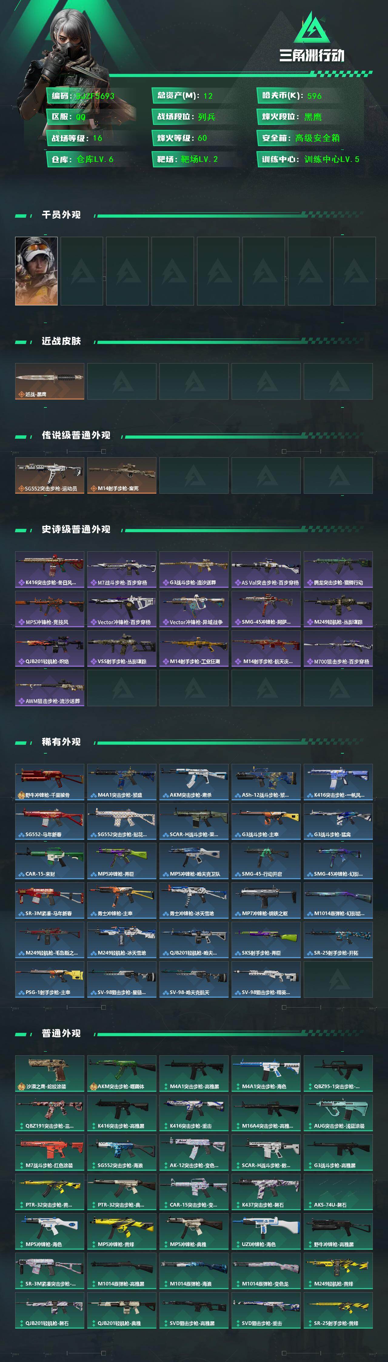 SJZEY443420三角洲行动账号详情图2