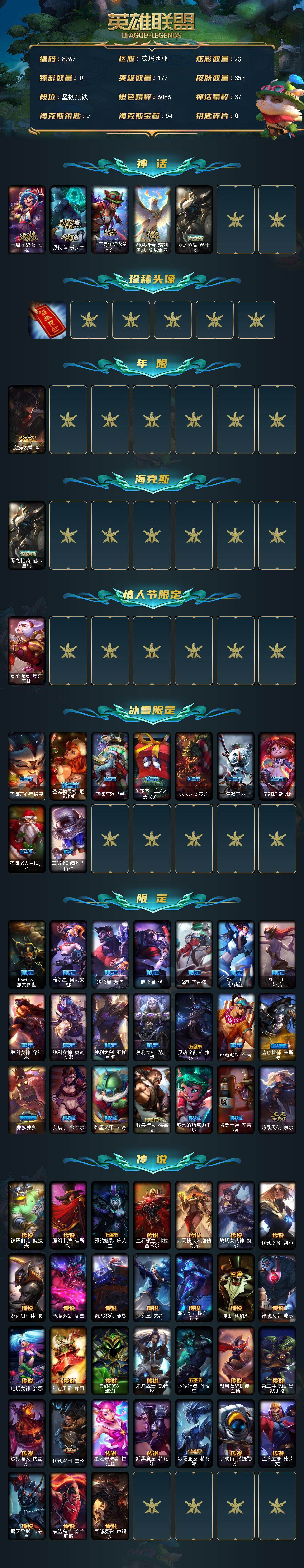 LOLLX422739英雄联盟账号详情图2