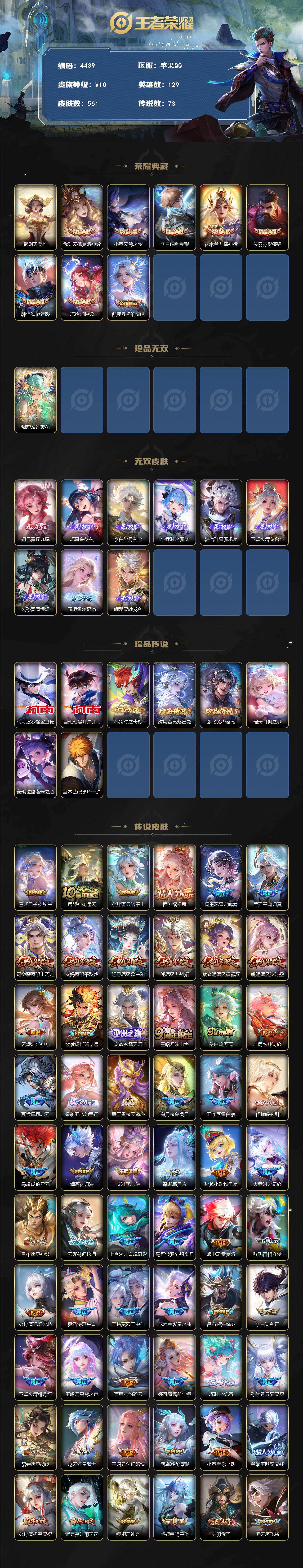 WZCMW4153115王者荣耀账号详情图2