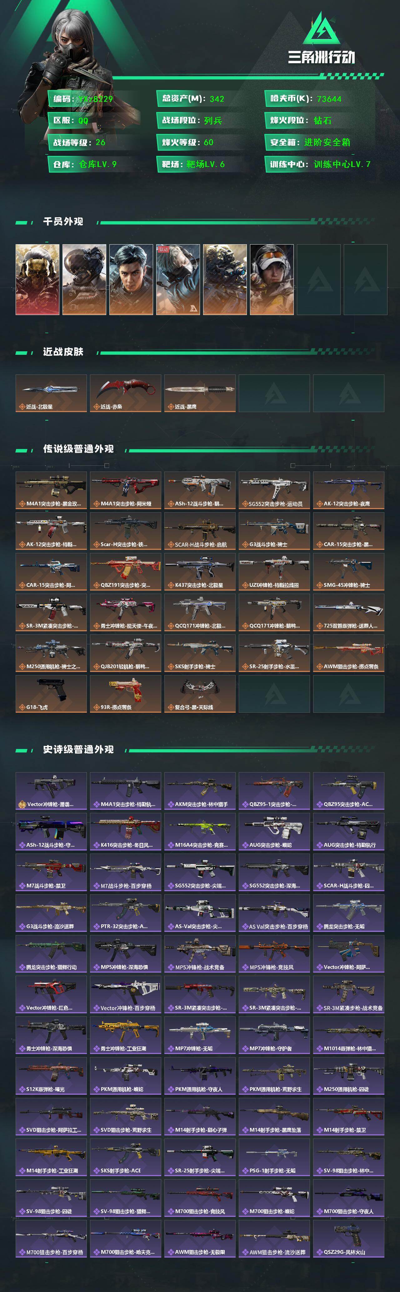 SJZCMW444279三角洲行动账号详情图2