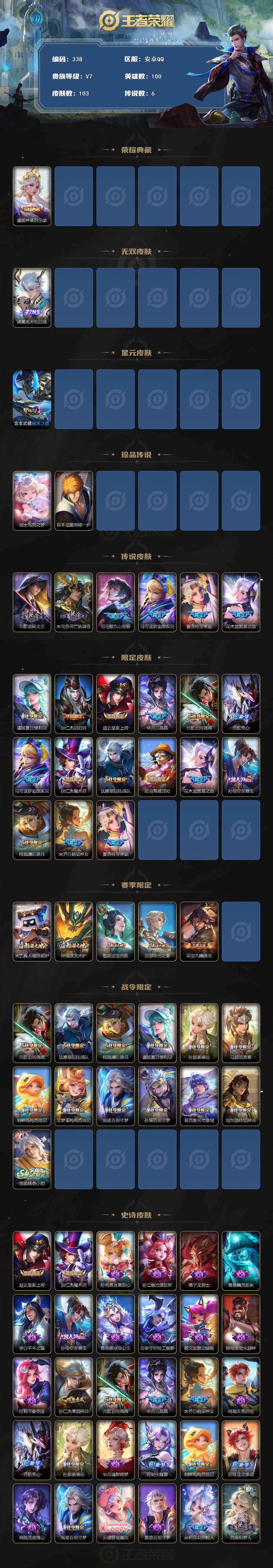 WZCMW4153587王者荣耀账号详情图2