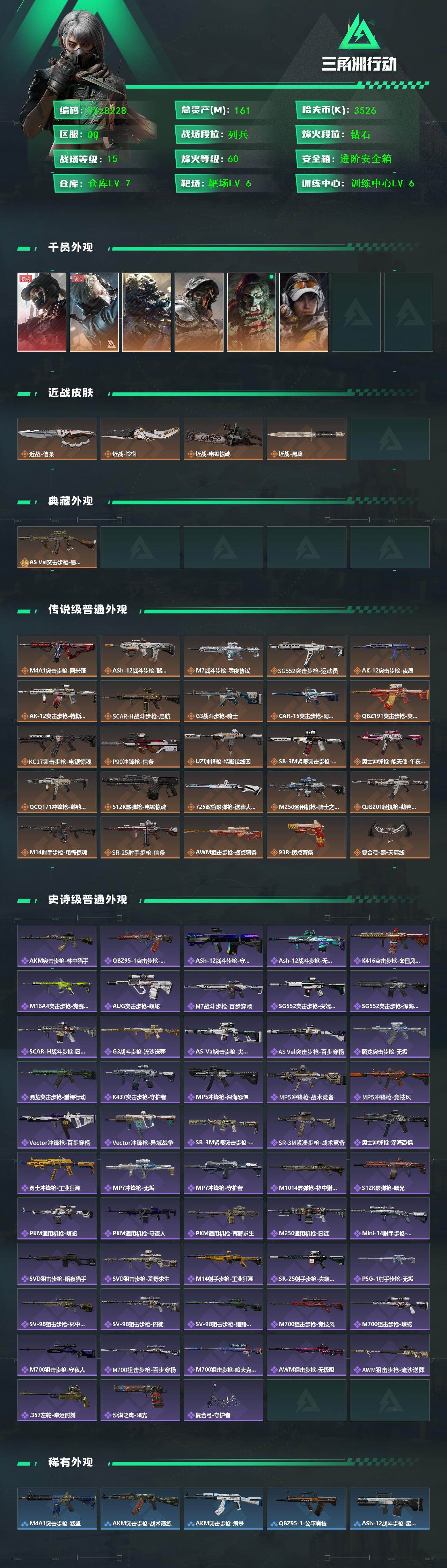 SJZCMW445340三角洲行动账号详情图2