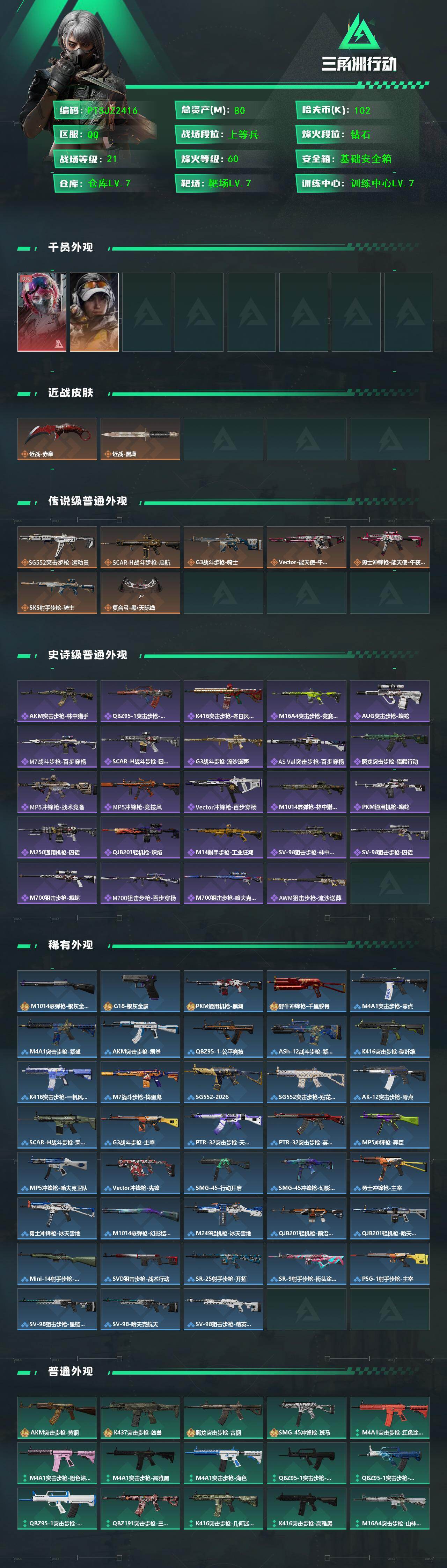 SJZCMW455097三角洲行动账号详情图2