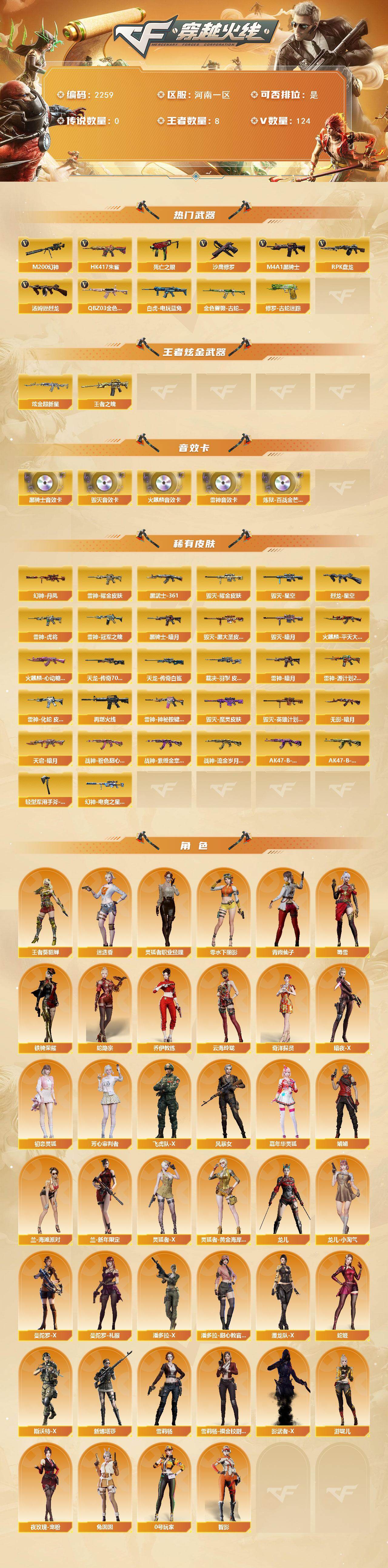 CFCMW441412穿越火线账号详情图2