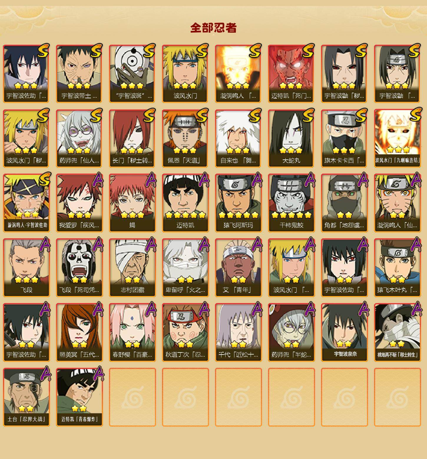 HYCMW411622火影忍者账号详情图2 HYCMW411622火影忍者账号详情图2