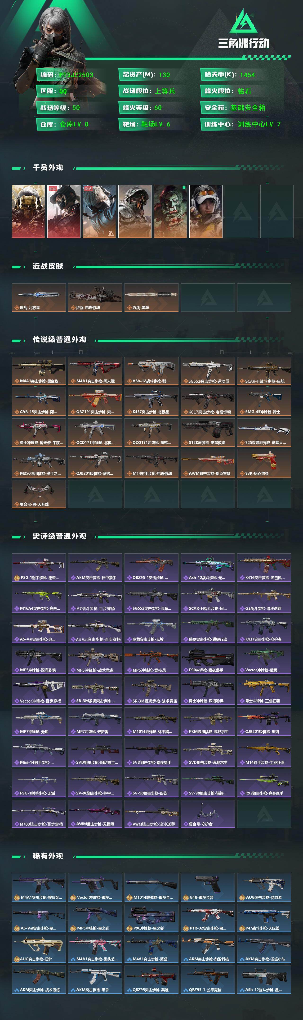 SJZQM444080三角洲行动账号详情图3