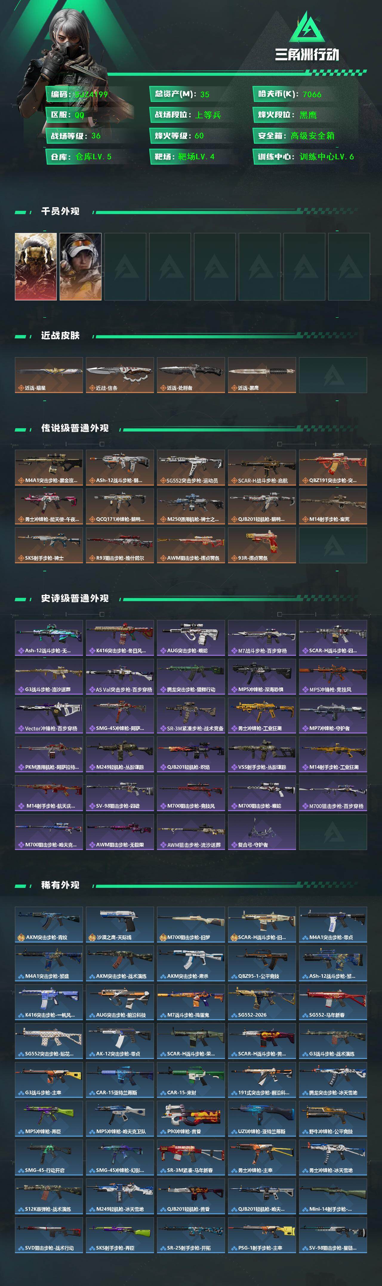 SJZQM452482三角洲行动账号详情图3