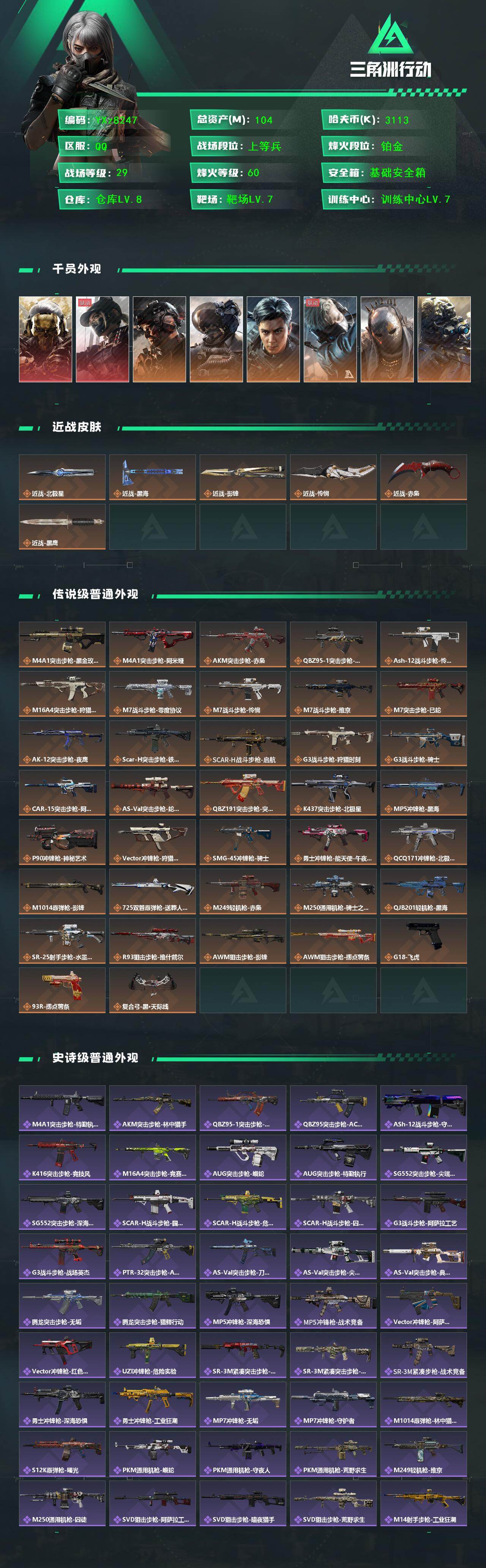 SJZCMW444273三角洲行动账号详情图2