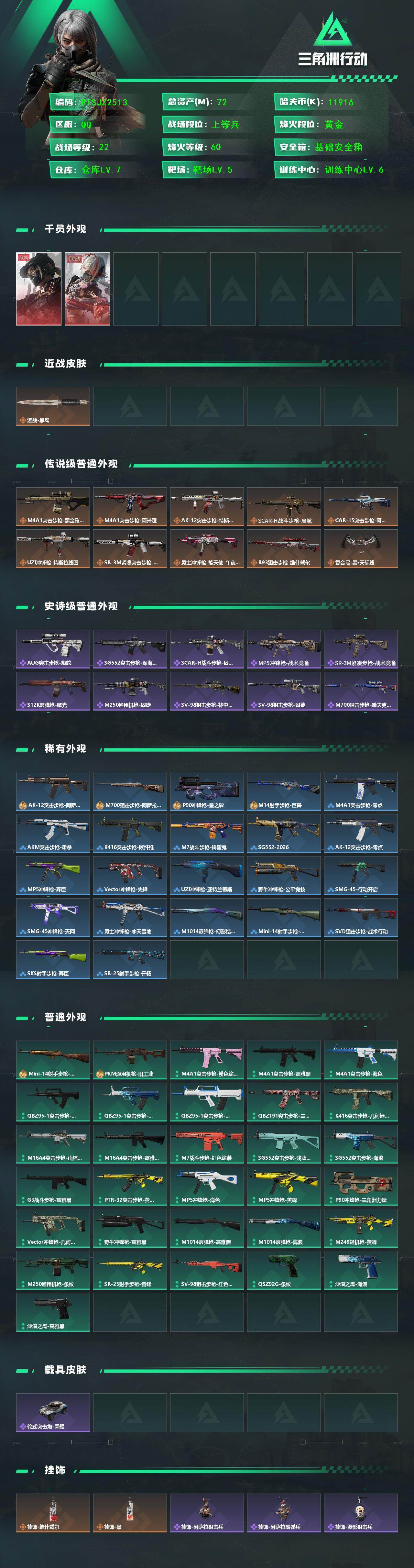 SJZCMW444187三角洲行动账号详情图2