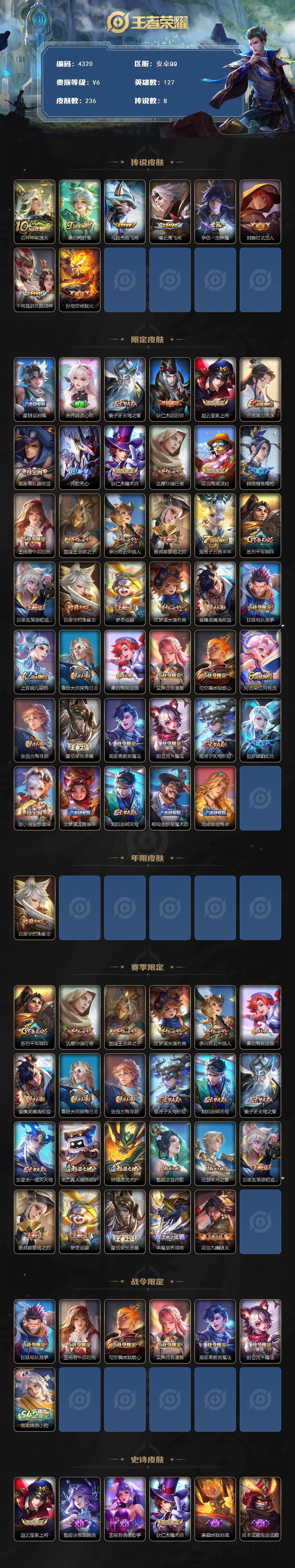 WZCMW4155097王者荣耀账号详情图2