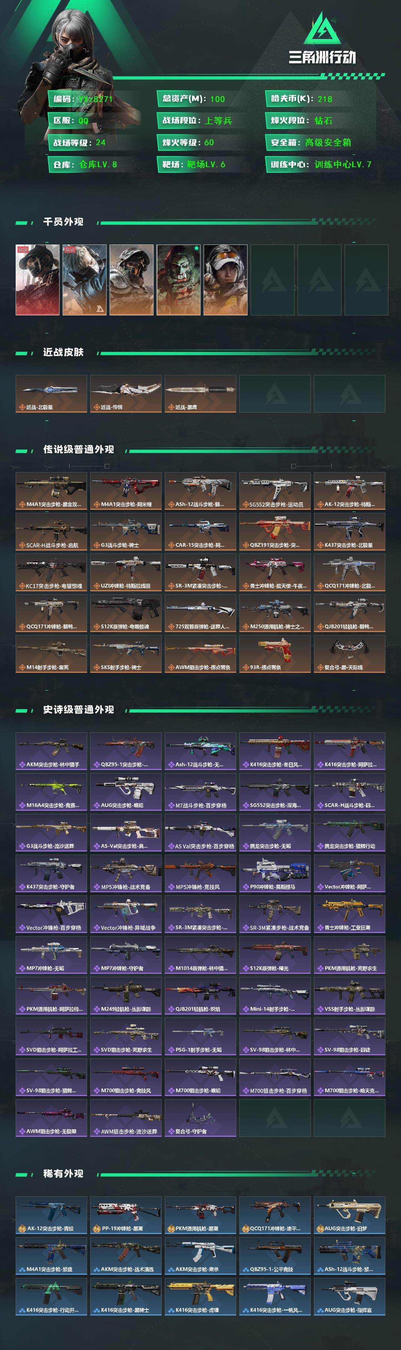 SJZCMW445802三角洲行动账号详情图2