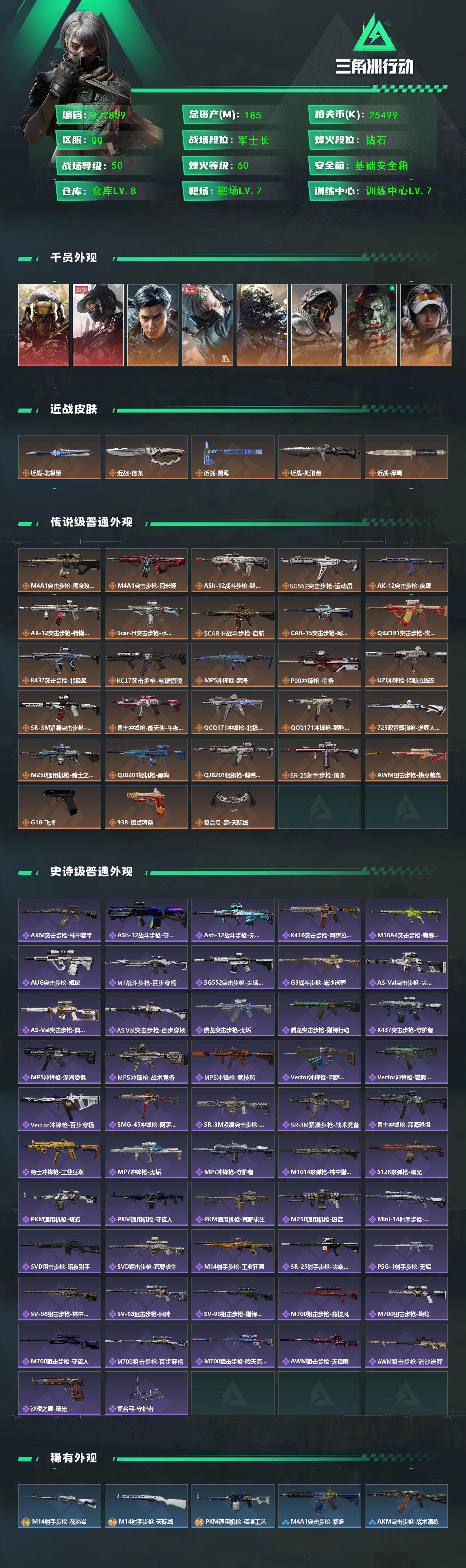 SJZQM452292三角洲行动账号详情图3