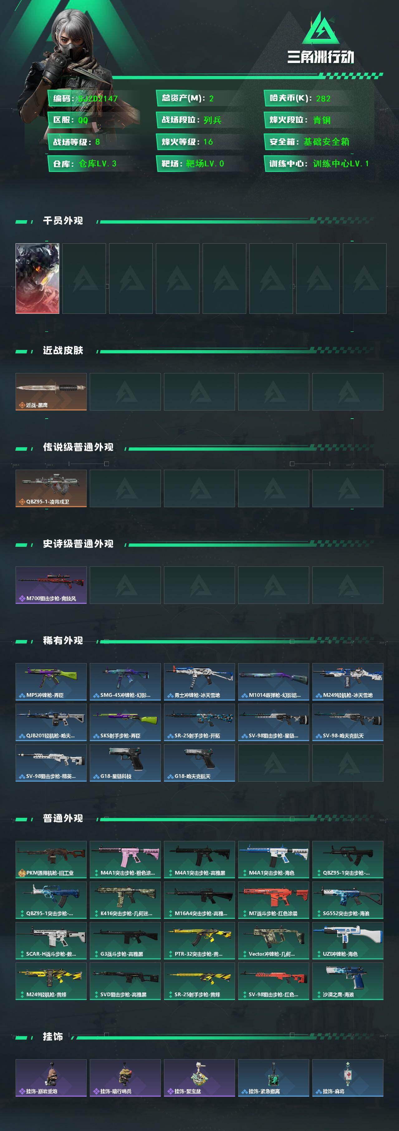 SJZEY444579三角洲行动账号详情图2