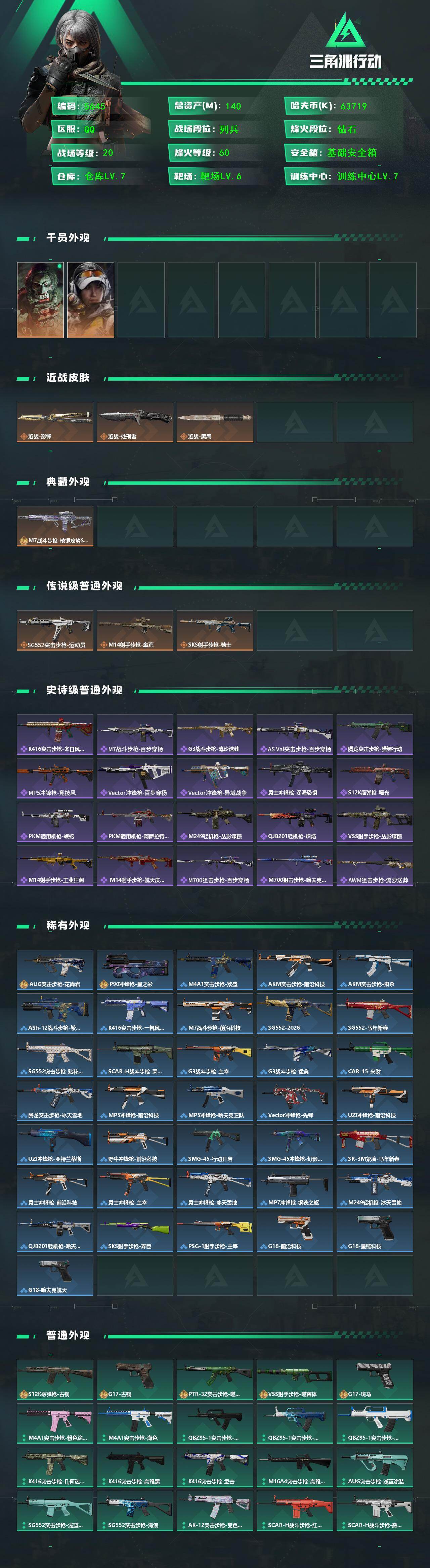 SJZCMW451664三角洲行动账号详情图2