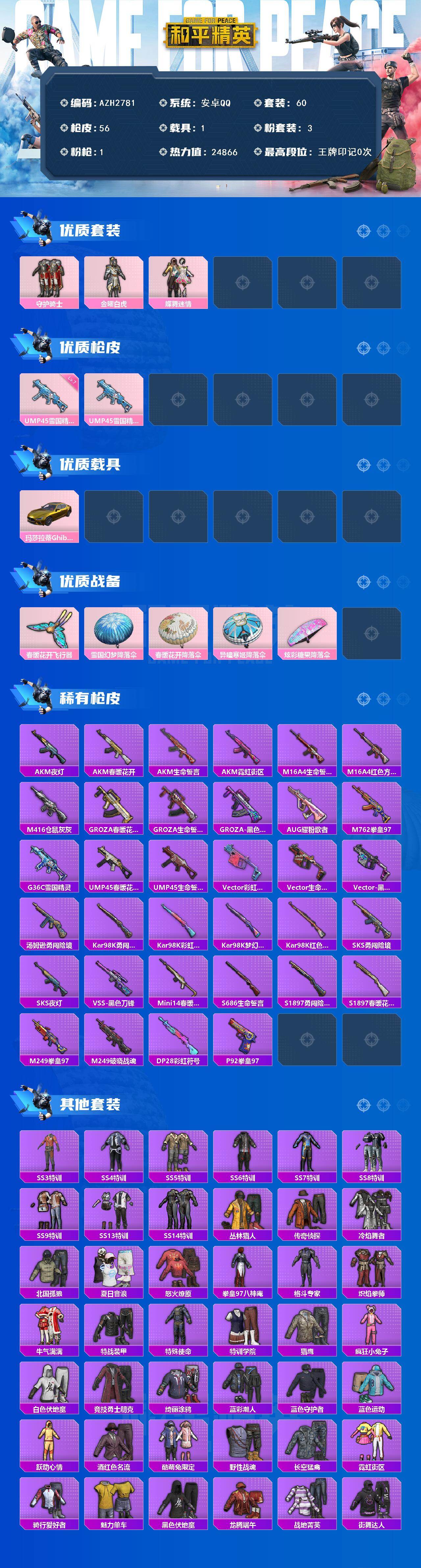 HPCMW486402和平精英账号详情图2