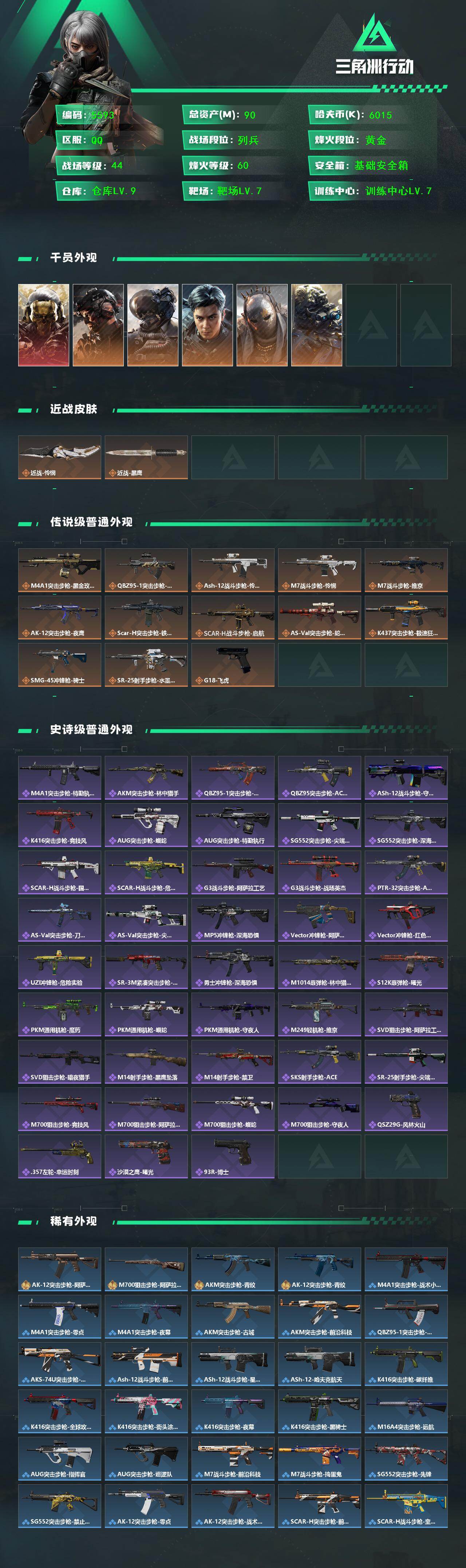 SJZCMW458932三角洲行动账号详情图2