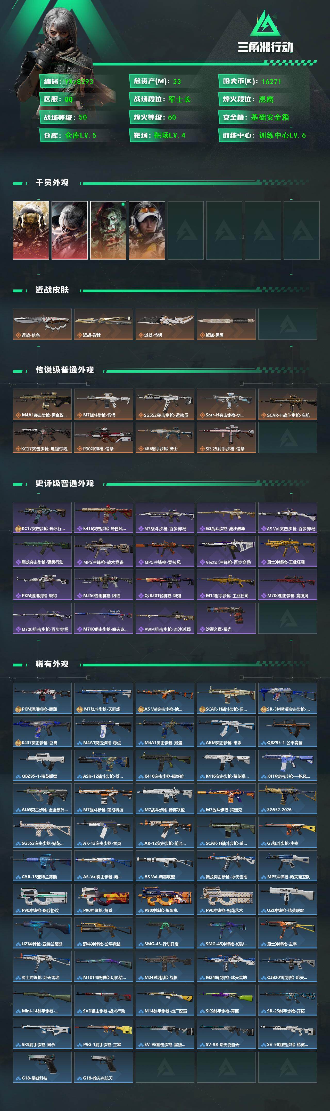 SJZCMW445352三角洲行动账号详情图2