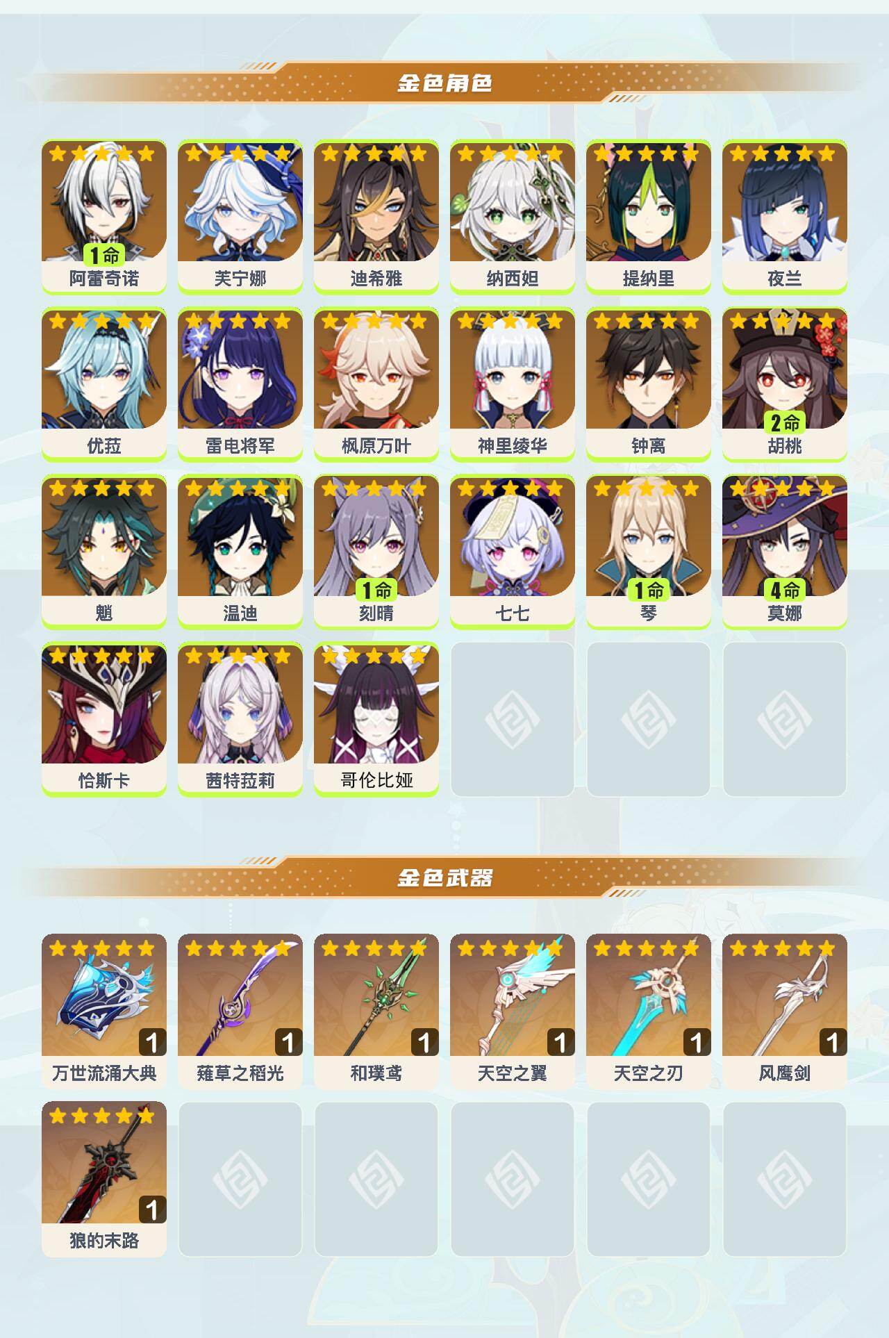 YSEY42183原神账号详情图3