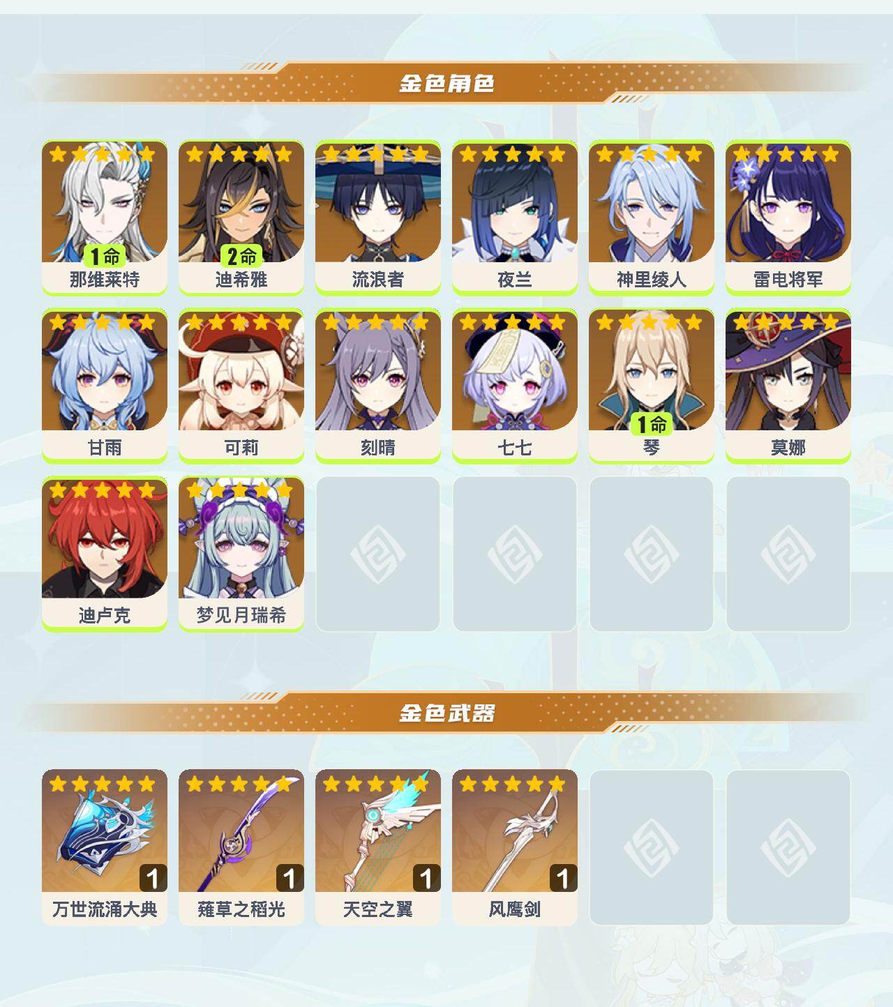 YSEY42197原神账号详情图3